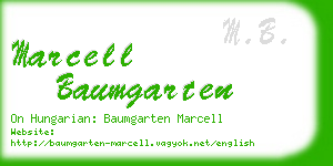marcell baumgarten business card